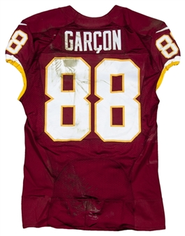 2013 Pierre Garcon Game Used Photo Matched Washington Redskins Jersey 12/1/13 vs. Giants (Team LOA & Meigray)